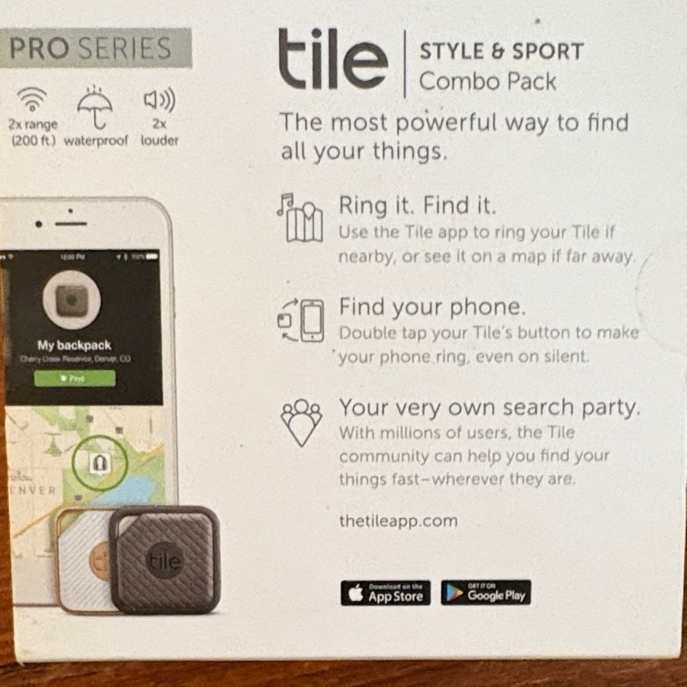 NIB Tile Pro Series Style and Sport Combo Pack - Picture 2 of 2